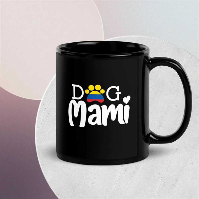Taza negra brillante - Colombia